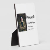 Plaque Photo Classic graduation ajouter photo nom classe année  (Côté)