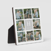 Plaque Photo Classic Monogramme Collage (Recto)