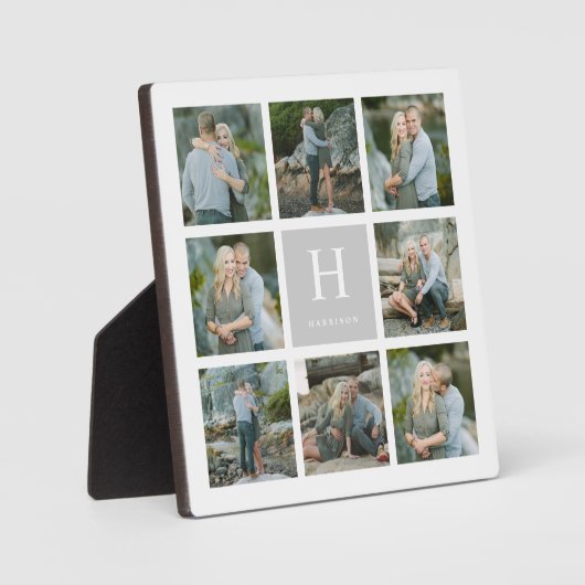 Plaque Photo Classic Monogramme Collage (Recto)