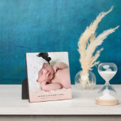 Plaque Photo Classic Simple rose Gradient Nouveau bébé Photo (Insitu)