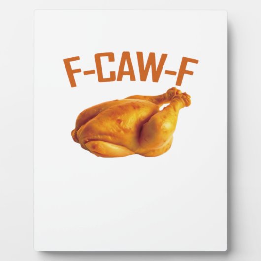 Plaque Photo Classique de poulet F-Caw-F (Devant)