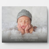 Plaque Photo Classique Simple Noir Dégradé Moderne Photo Famill (Devant)