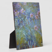 Plaque Photo Claude Monet - Agapanthus Peinture De Fleurs Class (Côté)