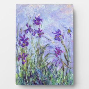 Plaque Photo Claude Monet - Iris Mauves / Iris Mauves