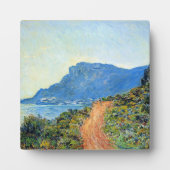 Plaque Photo Claude Monet, La Corniche de Monaco, (Devant)