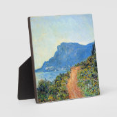 Plaque Photo Claude Monet, La Corniche de Monaco, (Recto)