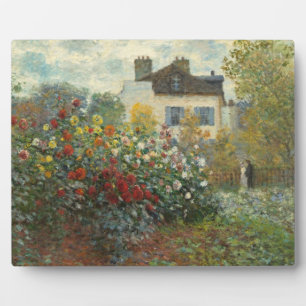 Plaque Photo Claude Monet   Le jardin de l'artiste à Argenteuil