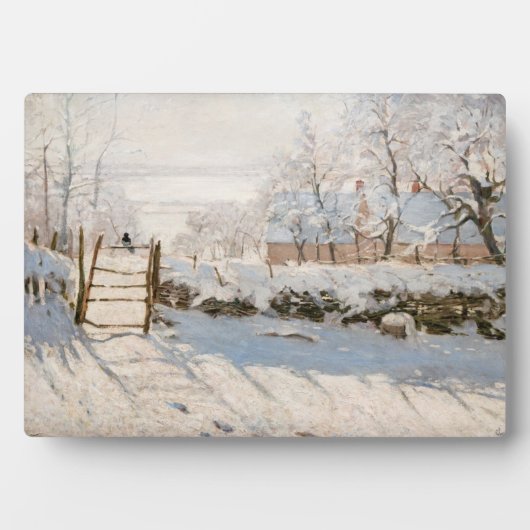 Plaque Photo Claude Monet - Le Magpie (Devant)