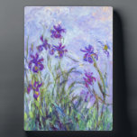 Plaque Photo Claude Monet - Lilac Irises / Iris Mauves<br><div class="desc">Lilac Irises / Iris Mauves - Claude Monet,  1914-1917</div>