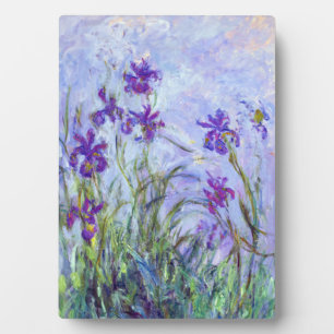 Plaque Photo Claude Monet - Lilac Irises / Iris Mauves
