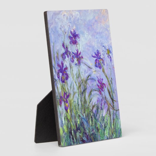 Plaque Photo Claude Monet - Lilac Irises / Iris Mauves (Côté)