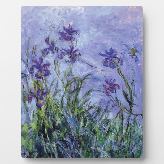 Plaque Photo Claude Monet - Lilac Irises Mauves 1917 (Devant)