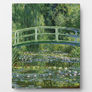 Plaque Photo Claude Monet Nymphéas et Pont Japonais