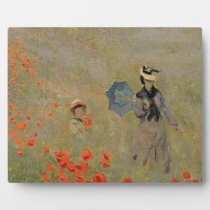 Plaque Photo Claude Monet   Poppies sauvages, près d'Argenteuil