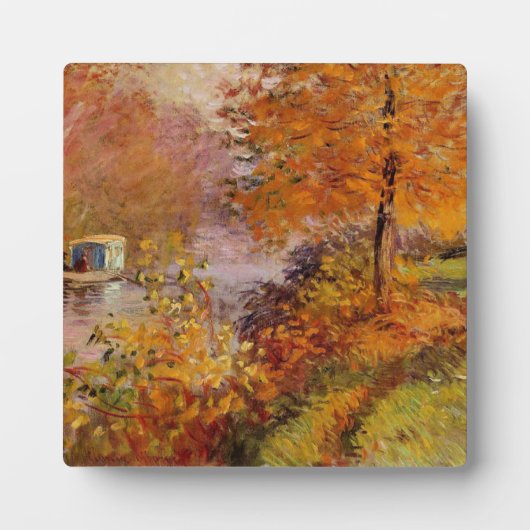 Plaque Photo Claude Monet, The Studio Boat, (Devant)