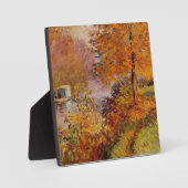 Plaque Photo Claude Monet, The Studio Boat, (Recto)