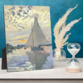 Plaque Photo Claude Monet - Voilier Au Petit Gennevilliers (Côté)