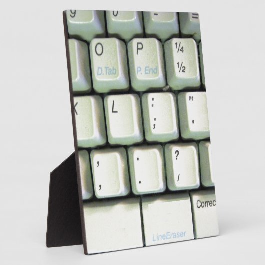 Plaque Photo Clavier de machine à écrire (Côté)