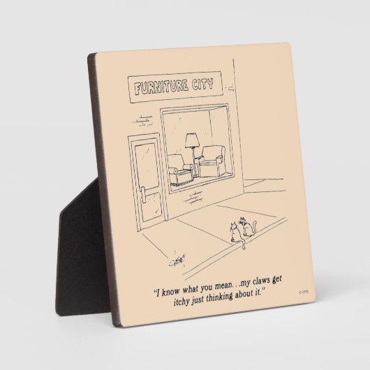 Plaque Photo Clawing Furniture (Recto)