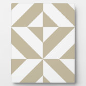 Plaque Photo Clay Geometric Deco Cube Pattern (Devant)
