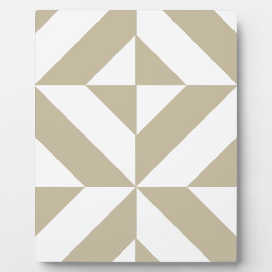 Plaque Photo Clay Geometric Deco Cube Pattern (Devant)