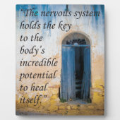 Plaque Photo Clé chiropratique de l'Easel santé (Devant)