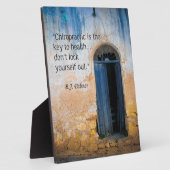 Plaque Photo Clé chiropratique de l'Easel santé (Côté)