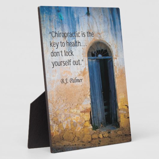 Plaque Photo Clé chiropratique de l'Easel santé (Côté)