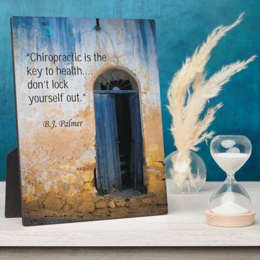 Plaque Photo Clé chiropratique de l'Easel santé (Côté)