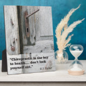 Plaque Photo Clé chiropratique de l'Easel santé (Côté)