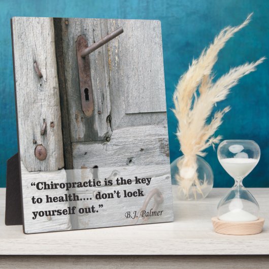 Plaque Photo Clé chiropratique de l'Easel santé (Côté)