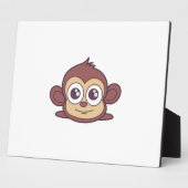 Plaque Photo Clipart de singe mignon (Côté)