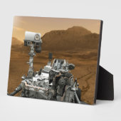 Plaque Photo Close-up of Mars Curiosity Rover (Côté)