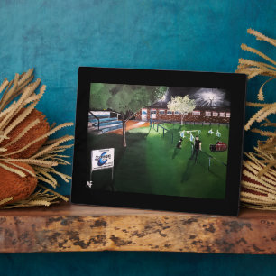 Plaque Photo Club Canino Boomerang Peinture par Alfred Fox
