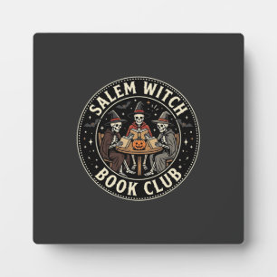 Plaque Photo Club de lecture de sorcières de Salem Halloween Dé