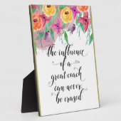 Plaque Photo Coach merci cadeau Coach appréciation Cadeau (Côté)