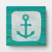 Plaque Photo Coastal | Aqua Anchor (Devant)