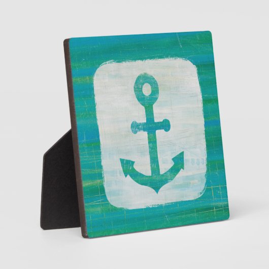 Plaque Photo Coastal | Aqua Anchor (Recto)
