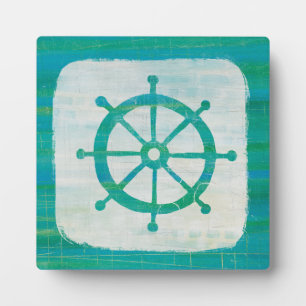Plaque Photo Coastal   Aqua Steering