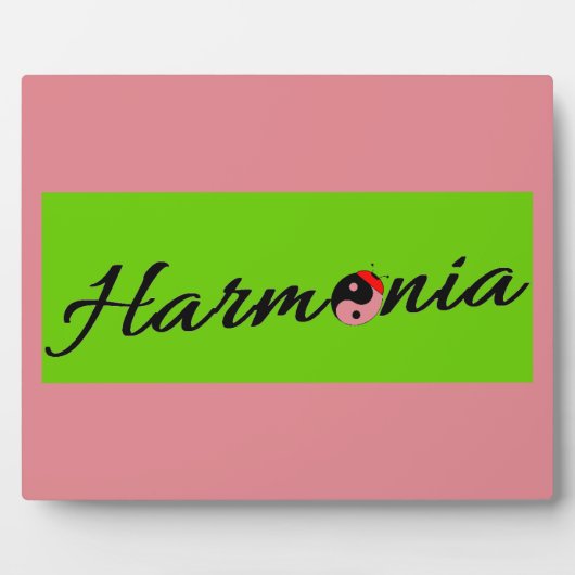 Plaque Photo Coccinelle Harmonia zen (Devant)