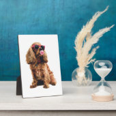 Plaque Photo Cocker Spaniel (Côté)