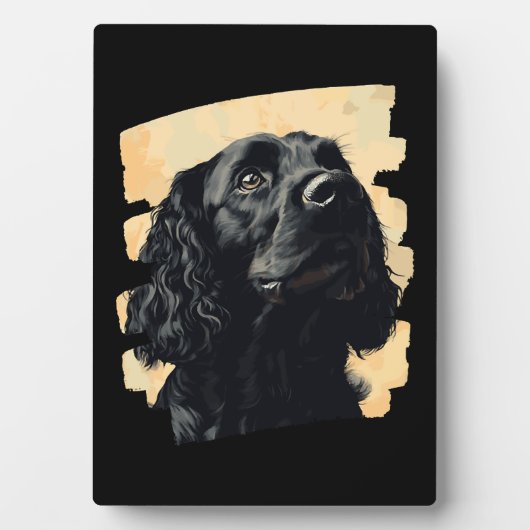 Plaque Photo Cocker Spaniel  (Devant)