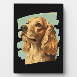 Plaque Photo Cocker Spaniel