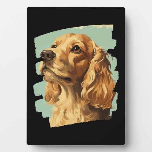 Plaque Photo Cocker Spaniel (Devant)
