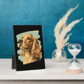 Plaque Photo Cocker Spaniel (Côté)
