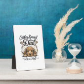 Plaque Photo Cocker Spaniel Dad Life Is Ruff Vintage Dog Shirt_ (Côté)