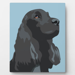 Plaque Photo Cocker Spaniel - Noir - Modèles de race de base