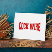 PLAQUE PHOTO COCKWIRE (Côté)