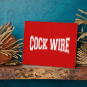 PLAQUE PHOTO COCKWIRE (Côté)