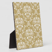 Plaque Photo Cocoa and Cream Damask (Côté)